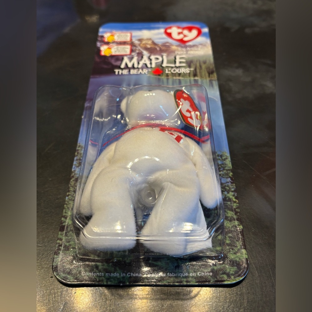 🔥 $3 Add-On. Maple the Bear 1999 Ty Beanie Baby with tag errors (1993) - Picture 3 of 4
